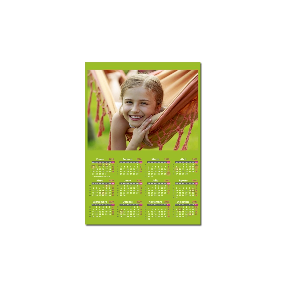 Calendario personalizado: Imprime tus fotos y organízate
